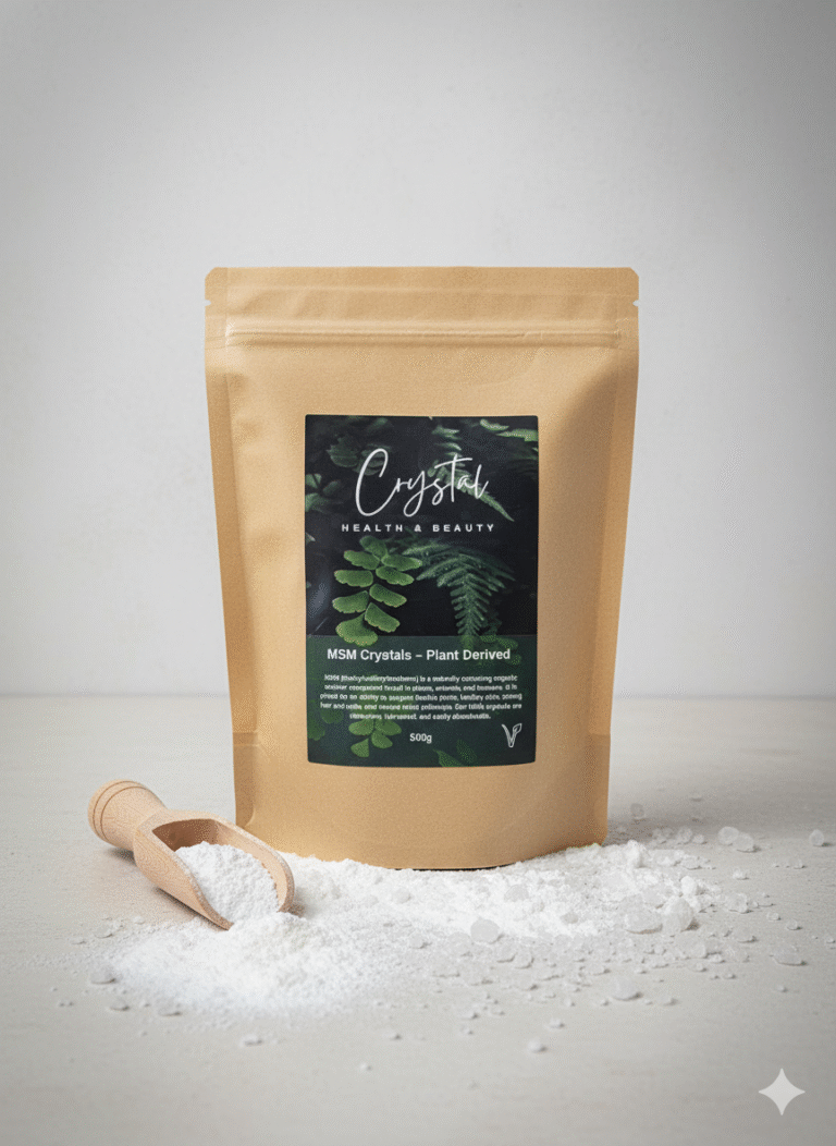 MSM Crystals – 100% Pure Plant-Derived Sulphur Supplement