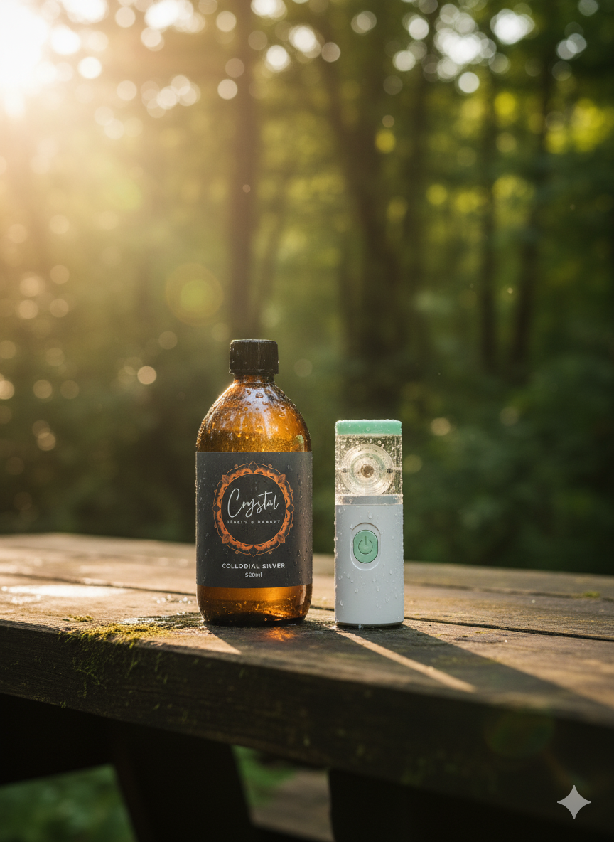 Nebuliser & Colloidal Silver Pack from Crystal Health & Beauty