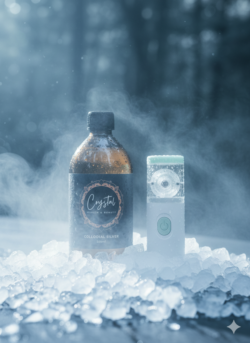 Nebuliser & Colloidal Silver Pack from Crystal Health & Beauty