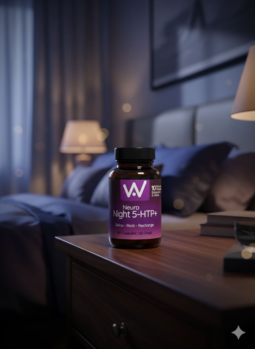 Neuro Night 5-HTP+ 9 Ingredients - 60 Capsules from Crystal Health & Beauty