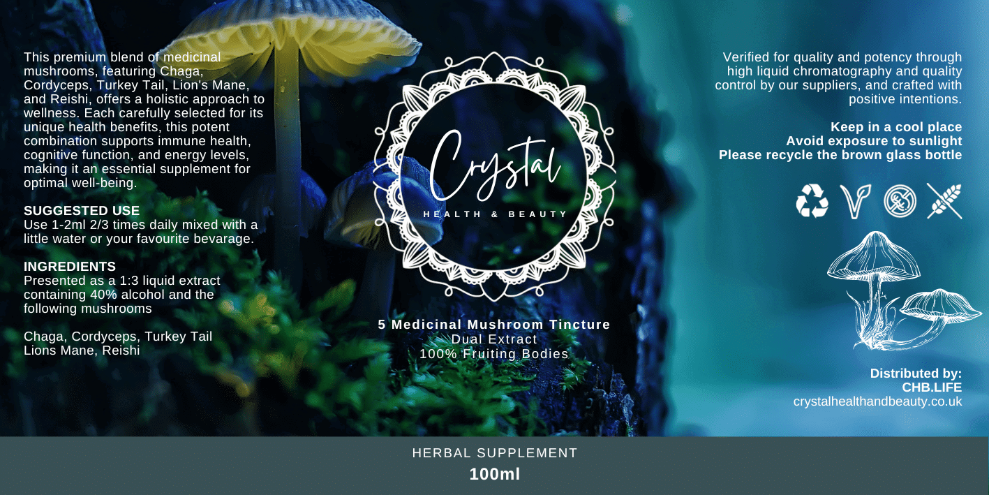 Five Mushroom Dual Extract Tincture - Image 2