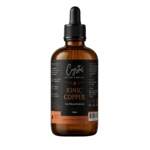 Ionic Copper – 100ml Liquid Supplement | Bioavailable Trace Mineral from Crystal Health & Beauty