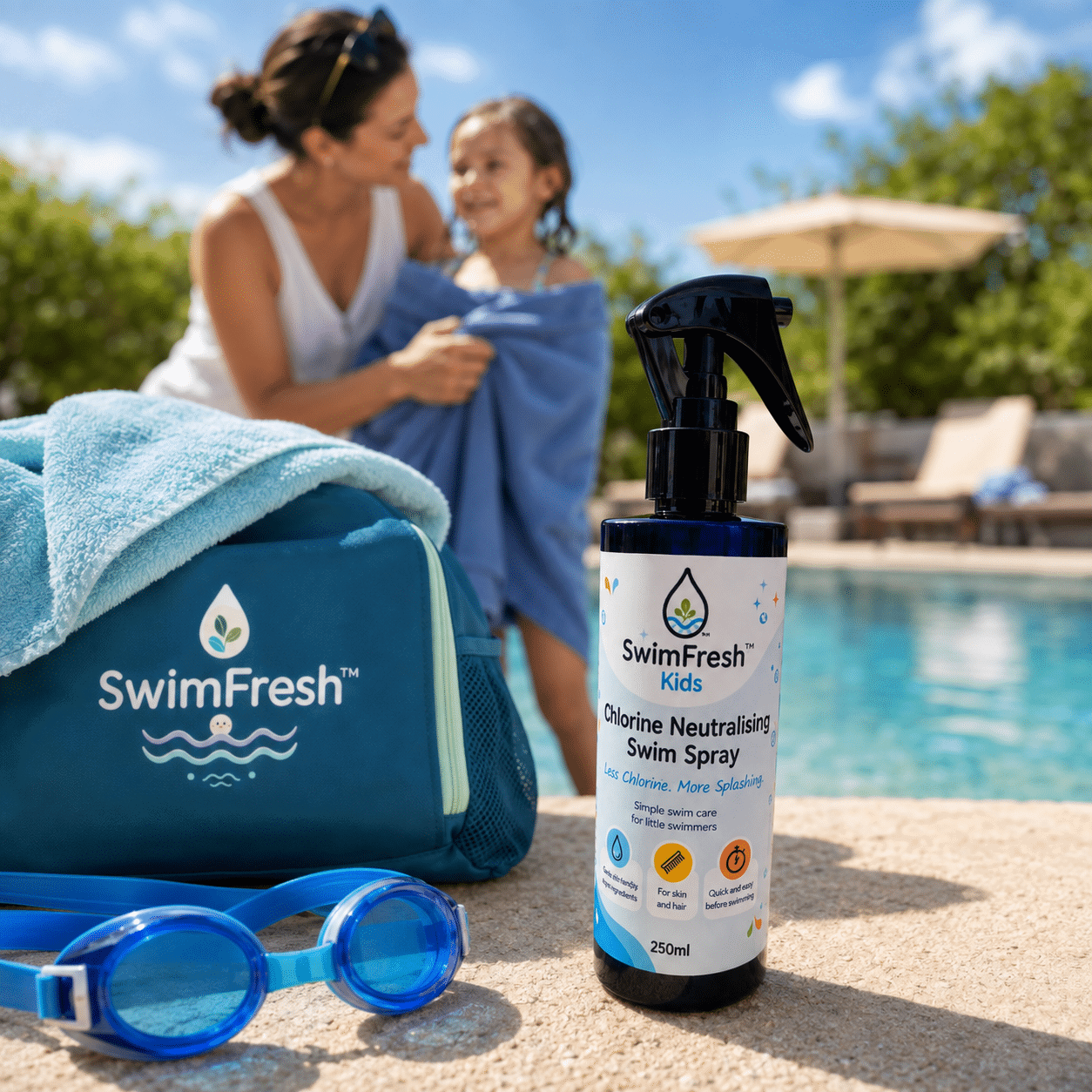 SwimFresh Kids Chlorine Neutralising Swim Spray - Image 4