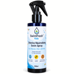 SwimFresh Kids chlorine-neutralising swim spray 250ml bottle