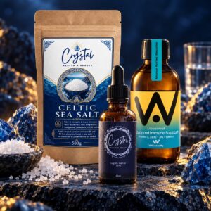 Complete Iodine Companion Bundle with Lugol’s Iodine 15%, Celtic sea salt and Liposomal Advanced Immune Support