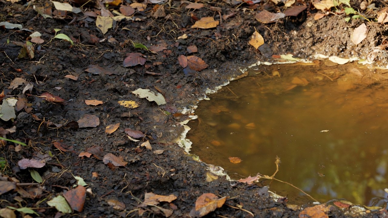 Mineral-rich soil, decomposed plant matter and amber-tinted water